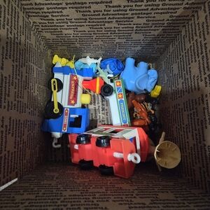 Lot Of Vintage Fisher-Price Train Set And  Animals